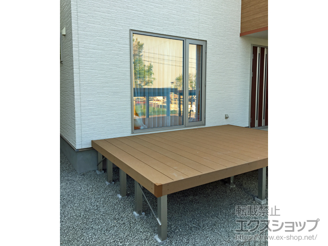 北海道札幌市ののウッドデッキ リウッドデッキ 200 施工例