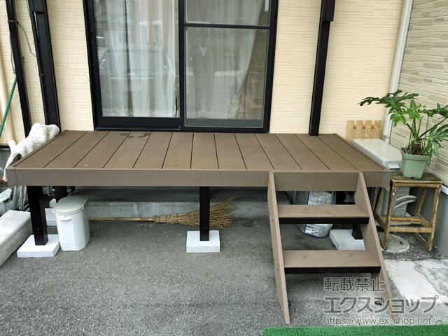 栃木県栃木市ののウッドデッキ リウッドデッキ 200 施工例