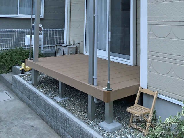 埼玉県川口市ののウッドデッキ マージウッドデッキ 施工例