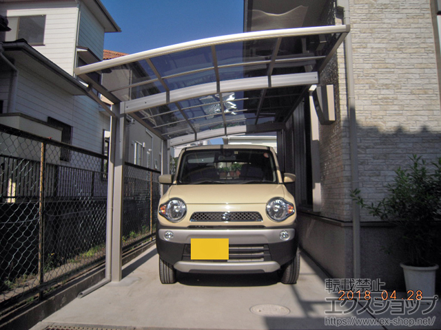 埼玉県越谷市ののカーポート プレシオスポート 積雪〜20cm対応 施工例