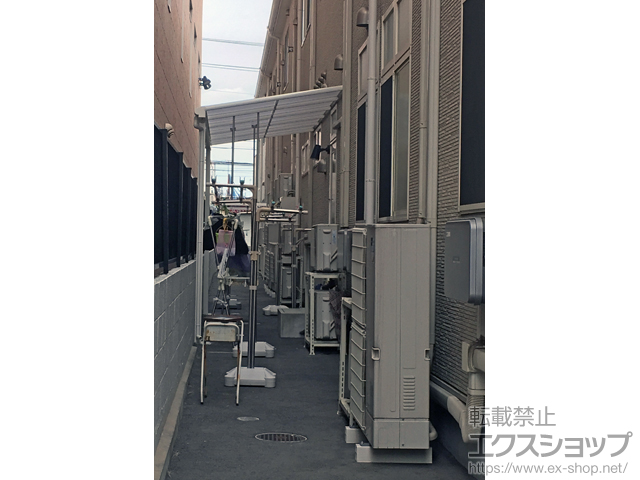 大阪府岸和田市ののテラス屋根 ヴェクターテラス F型 テラスタイプ 単体 積雪〜20cm対応 施工例