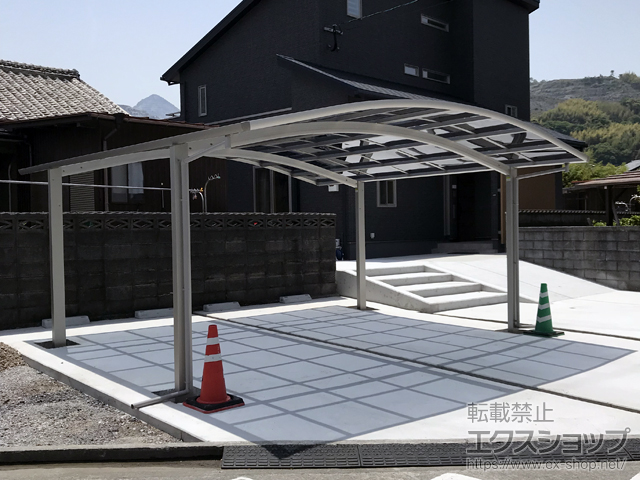 大分県津久見市ののカーポート レイナツインポートグラン　積雪〜20cm対応 施工例