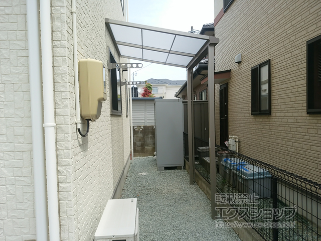 宮城県仙台市ののテラス屋根 スピーネ F型 テラスタイプ 単体 積雪〜20cm対応 施工例