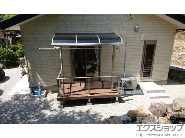 鹿児島県阿久根市ののウッドデッキ リウッドデッキ 200 施工例