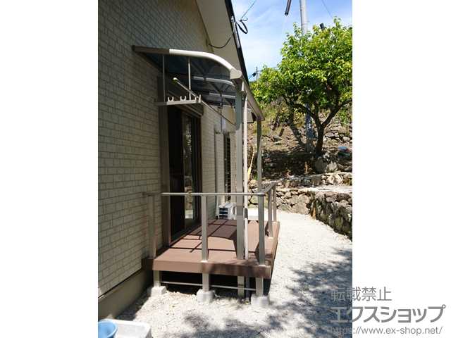 鹿児島県阿久根市ののテラス屋根 ヴェクターテラス R型 テラスタイプ 単体 積雪〜20cm対応 施工例