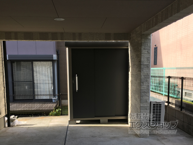 兵庫県宝塚市のの物置・屋外倉庫 エスケーエイト SK8-70 一般型 1800×1200×1940 SK8-70-GK 施工例