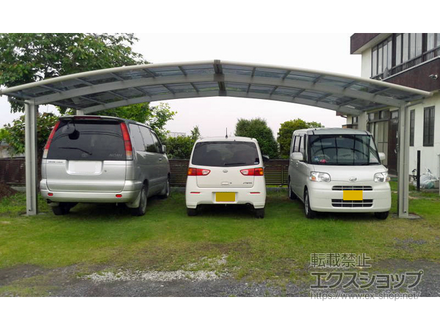 茨城県結城市ののカーポート レイナトリプルポートグラン　積雪〜20cm対応 施工例