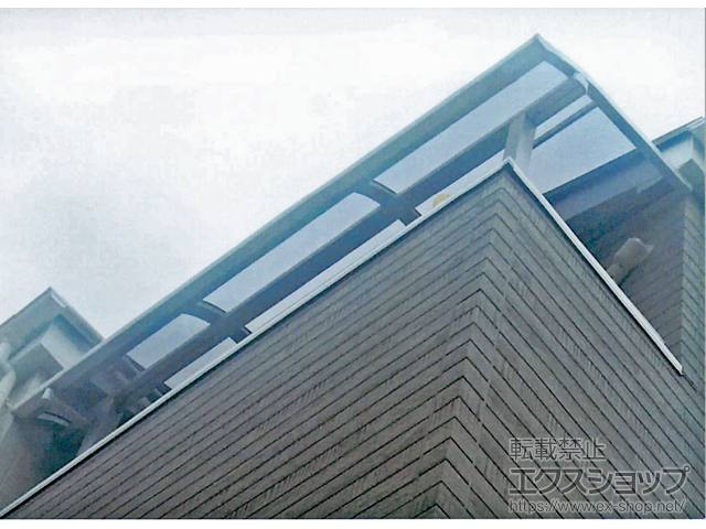 東京都大田区ののバルコニー・ベランダ屋根 スピーネ R型 屋根タイプ 単体 積雪〜20cm対応 施工例