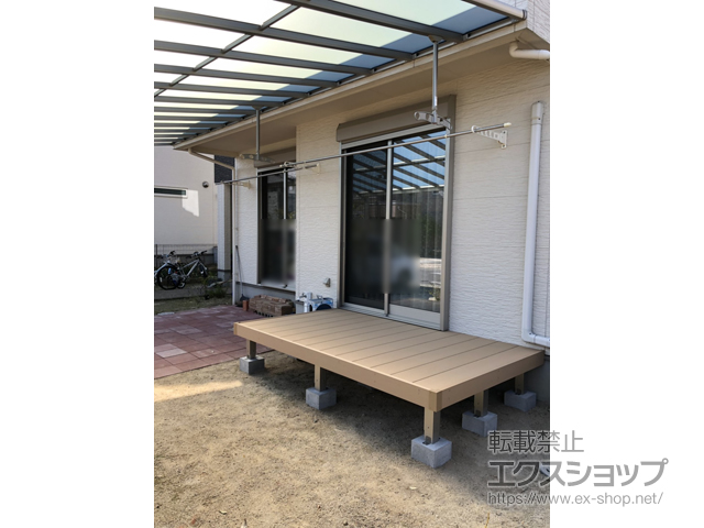 福岡県福岡市ののウッドデッキ リウッドデッキ 200 施工例