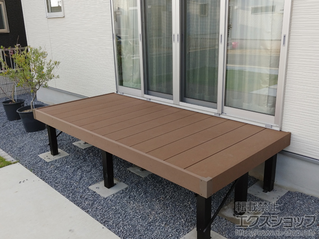 香川県高松市ののウッドデッキ リウッドデッキ 200 施工例