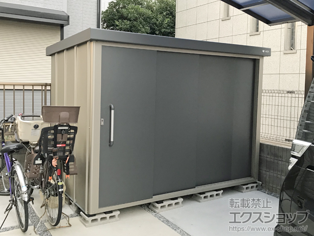 東京都足立区のの物置・屋外倉庫 エスケーエイト SK8-130 一般型 2600×1600×1940 SK8-130-GK 施工例