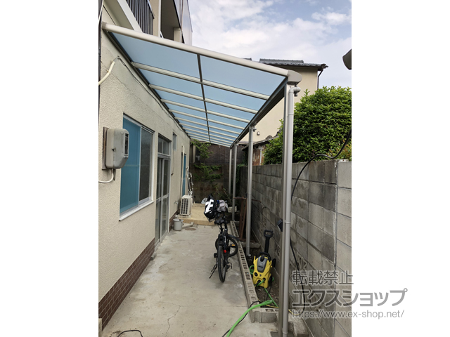 香川県高松市ののテラス屋根 ヴェクターテラス F型 テラスタイプ 三連棟 積雪〜20cm対応 施工例