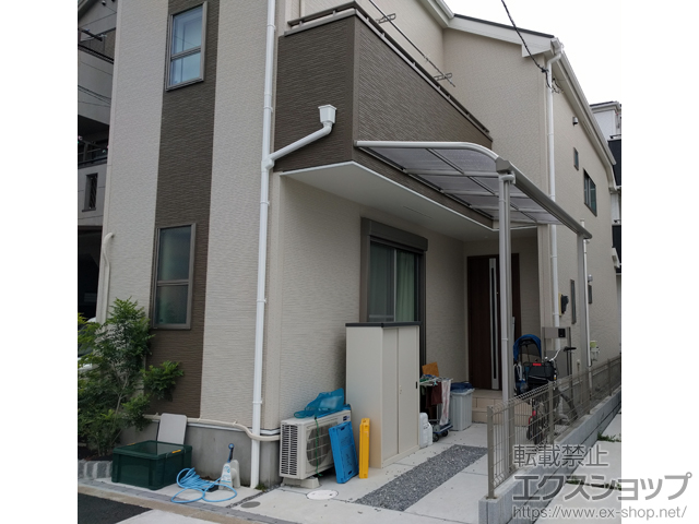 東京都足立区ののテラス屋根 ヴェクターテラス R型 テラスタイプ 単体 積雪〜20cm対応 施工例