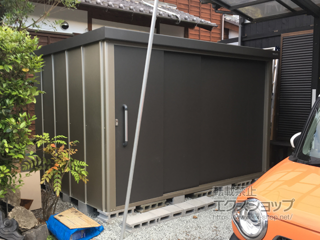 福岡県柳川市のの物置・屋外倉庫 エスケーエイト SK8-180 一般型 3000×2000×1940 SK8-180-GK 施工例