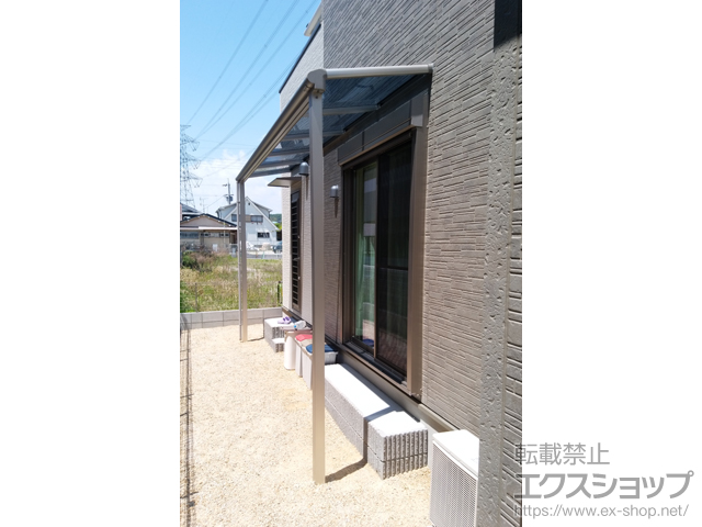 京都府京田辺市ののテラス屋根 ヴェクターテラス F型 テラスタイプ 単体 積雪〜20cm対応 施工例