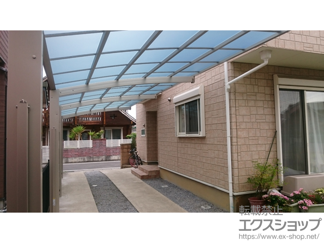 群馬県太田市ののカーポート レイナポートグラン 縦連棟　積雪〜20cm対応 施工例