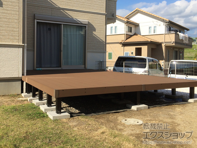 千葉県木更津市ののウッドデッキ リウッドデッキ 200 施工例