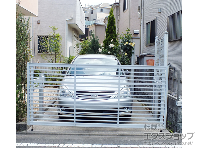 神奈川県相模原市ののカーゲート オーバードアS1型 手動式 施工例