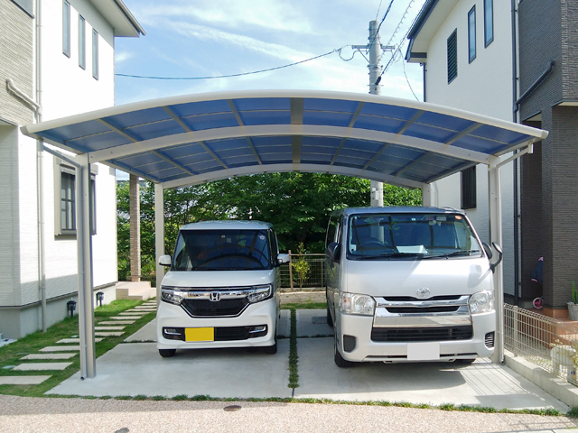 福岡県太宰府市ののカーポート レイナツインポートグラン　積雪〜20cm対応 施工例