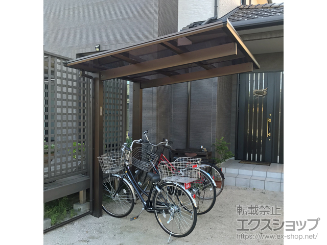 山口県下松市ののサイクルポート・駐輪場 エフルージュグランミニ 積雪〜20cm対応 施工例