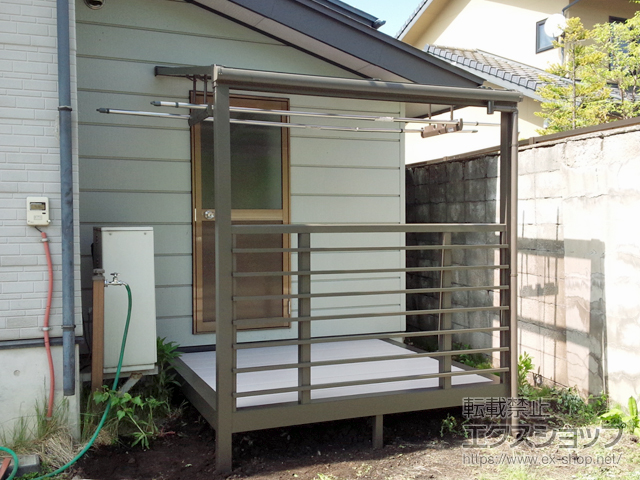 群馬県吾妻郡嬬恋村ののテラス囲い・サンルーム サニージュ F型 オープン納まり ランマ無 積雪〜50cm対応 施工例