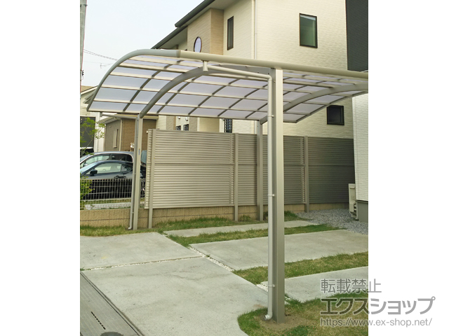栃木県塩谷郡高根沢町ののカーポート プレシオスポート ワイド 積雪〜20cm対応 施工例