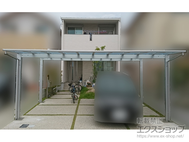 愛知県名古屋市ののカーポート エフルージュ ツイン 積雪〜20cm対応 施工例