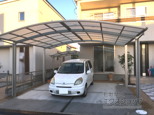 岡山県岡山市ののサイクルポート・駐輪場 レイナポートグランミニ 積雪〜20cm対応 施工例