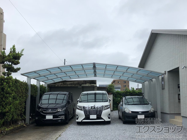 宮崎県宮崎市ののカーポート レイナトリプルポートグラン　積雪〜20cm対応 施工例
