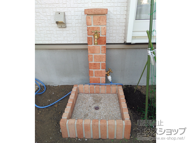 埼玉県新座市のの立水栓・ガーデンシンク ネオキャスティ ＃01 施工例