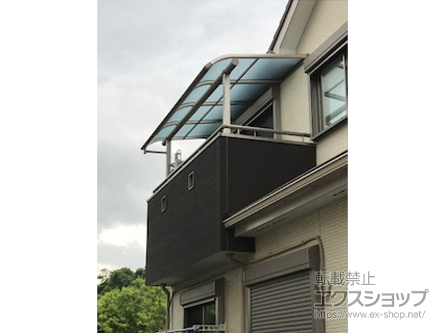 神奈川県厚木市ののバルコニー・ベランダ屋根 ヴェクターテラス R型 屋根タイプ 単体 積雪〜20cm対応 施工例