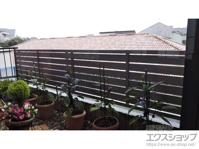 神奈川県横浜市のLIXIL リクシル(新日軽)のフェンス・柵 セレビューフェンス R3型 自在柱式 施工例