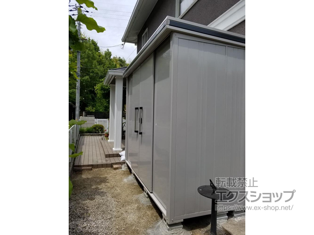 奈良県奈良市のの物置・屋外倉庫 エスモ 一般型 800×513×1145 ESE-0805Y-SS 施工例