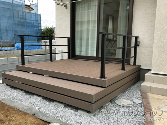 埼玉県上尾市ののウッドデッキ リウッドデッキ 200 施工例