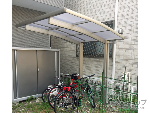 愛知県岡崎市ののサイクルポート・駐輪場 プレシオスポート ミニ 積雪〜20cm対応 施工例