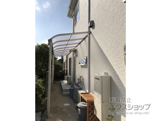 福岡県大野城市ののテラス屋根 プレシオステラス R型 テラスタイプ 連棟　積雪〜20cm対応 施工例