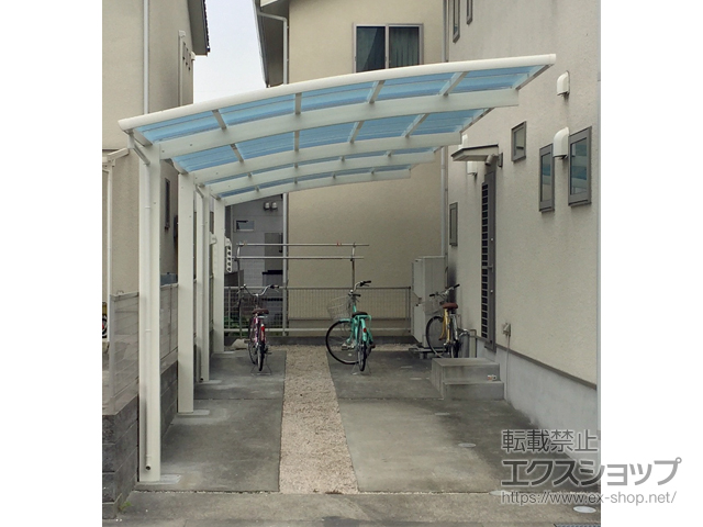 福岡県太宰府市ののカーポート レイナポートグラン 縦連棟　積雪〜20cm対応 施工例