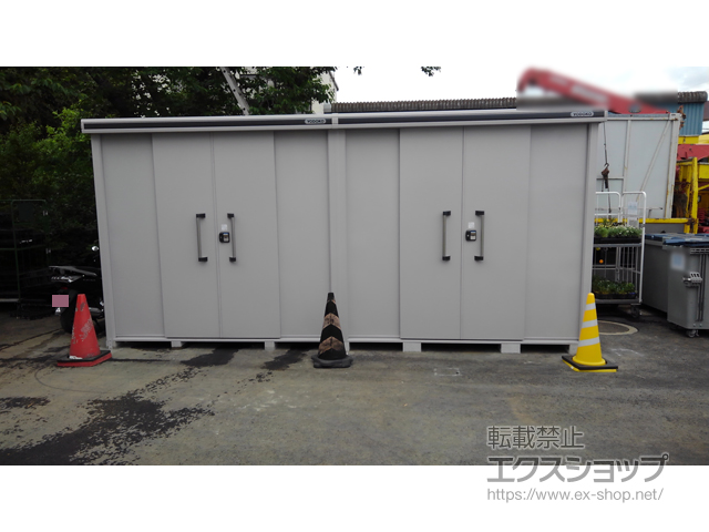 千葉県四街道市のの物置・屋外倉庫 エルモ 一般型 5130×1870×2358 扉2ヶ所タイプ LMD-5118HW-CB 施工例