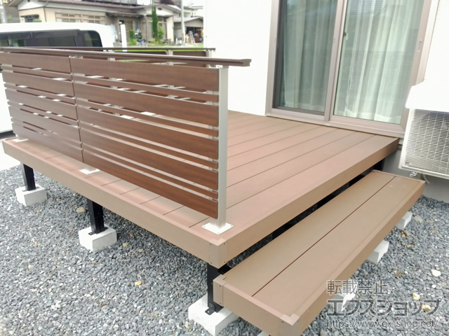 岩手県花巻市ののウッドデッキ リウッドデッキ 200 施工例