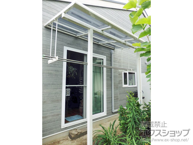 熊本県熊本市ののテラス屋根 スピーネ F型 テラスタイプ 単体 積雪〜20cm対応 施工例