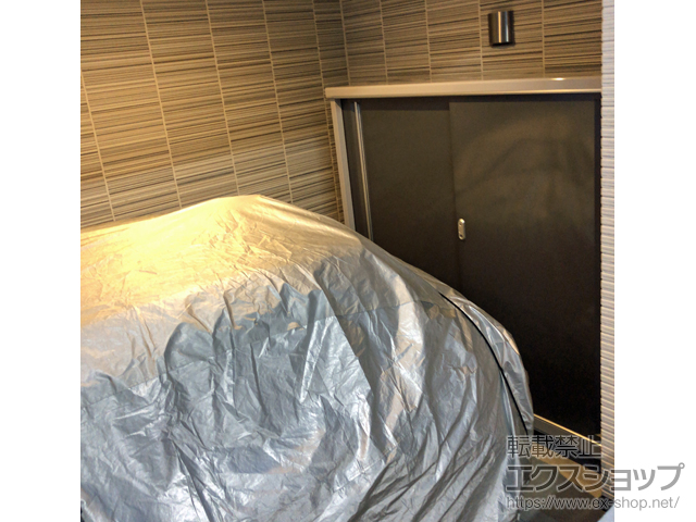 東京都中野区のの物置・屋外倉庫 シンプリー 一般型 1740×515×1603 MJX-175D-P-PG 施工例