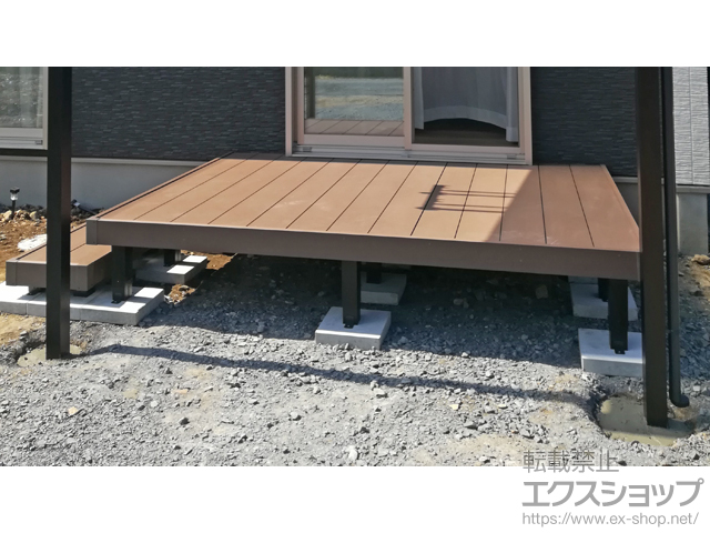 茨城県水戸市ののウッドデッキ リウッドデッキ 200 施工例