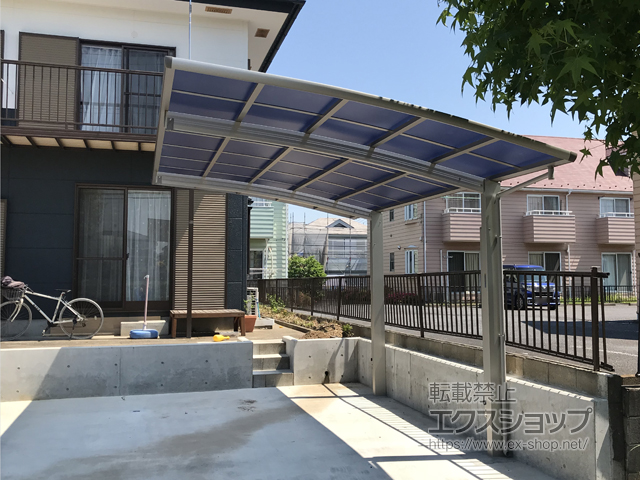 茨城県龍ケ崎市ののカーポート レイナポートグラン　積雪〜20cm対応 施工例