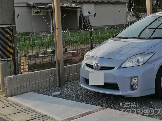 愛知県碧南市ののフェンス・柵 イーネットフェンス1F型 自由柱施工 施工例