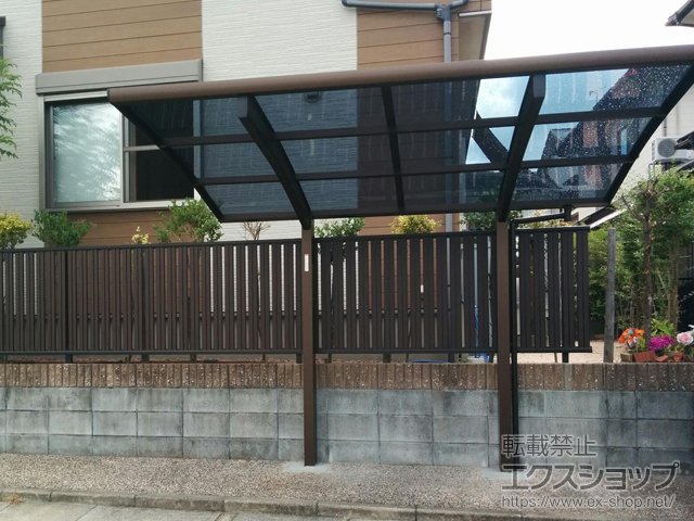 福岡県大野城市ののサイクルポート・駐輪場 プレシオスポート ミニ 積雪〜20cm対応 施工例