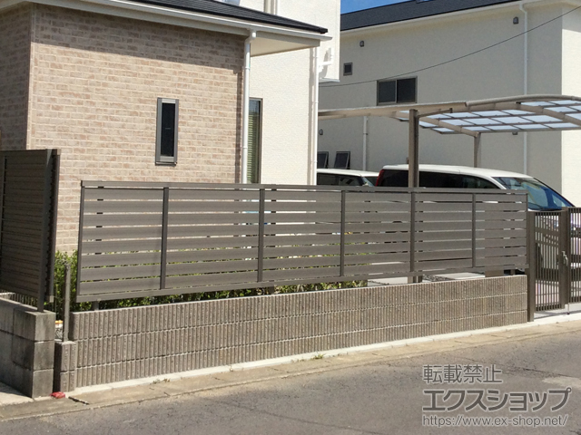 愛知県江南市ののフェンス・柵 セレビューフェンス R3型 フリーポールタイプ 施工例