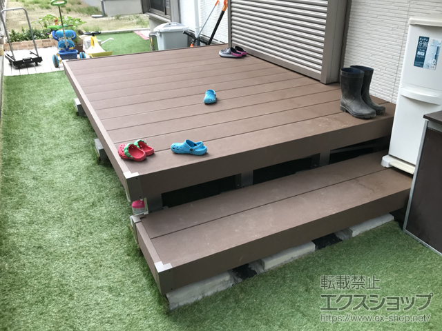 埼玉県白岡市ののウッドデッキ マージウッドデッキ 施工例