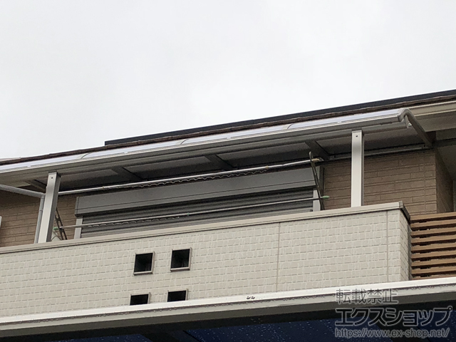 愛知県小牧市ののバルコニー・ベランダ屋根 ヴェクターテラス R型 屋根タイプ 単体 積雪〜20cm対応 施工例
