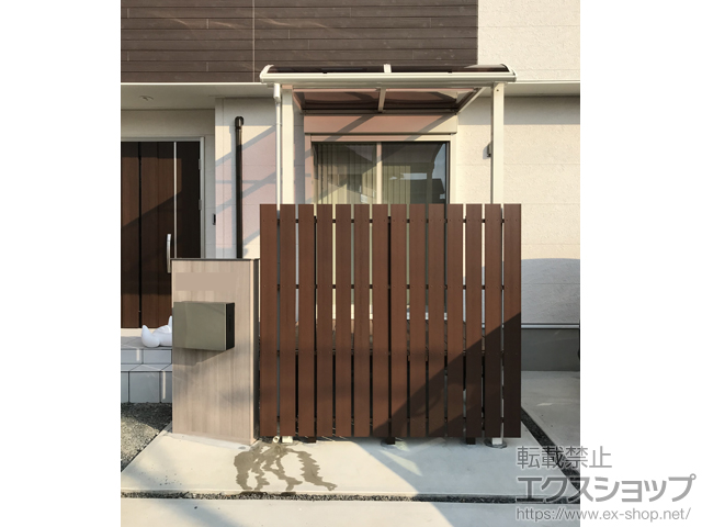 山梨県甲斐市ののテラス屋根 ヴェクターテラス R型 テラスタイプ 単体 積雪〜20cm対応 施工例