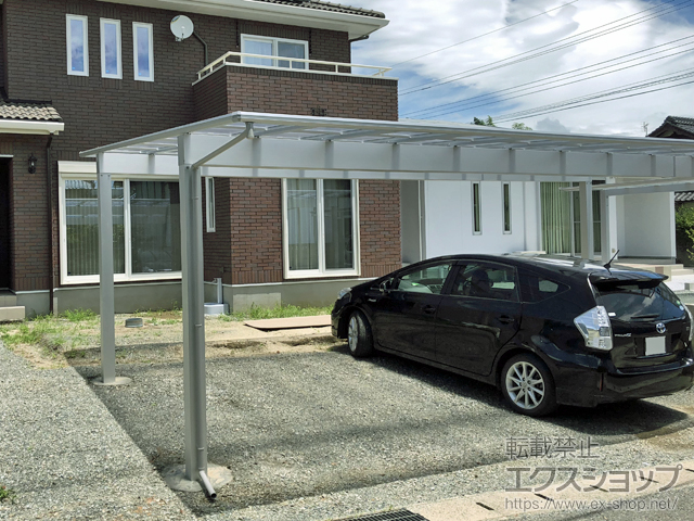 熊本県合志市ののカーポート エフルージュ トリプル 積雪〜20cm対応 施工例